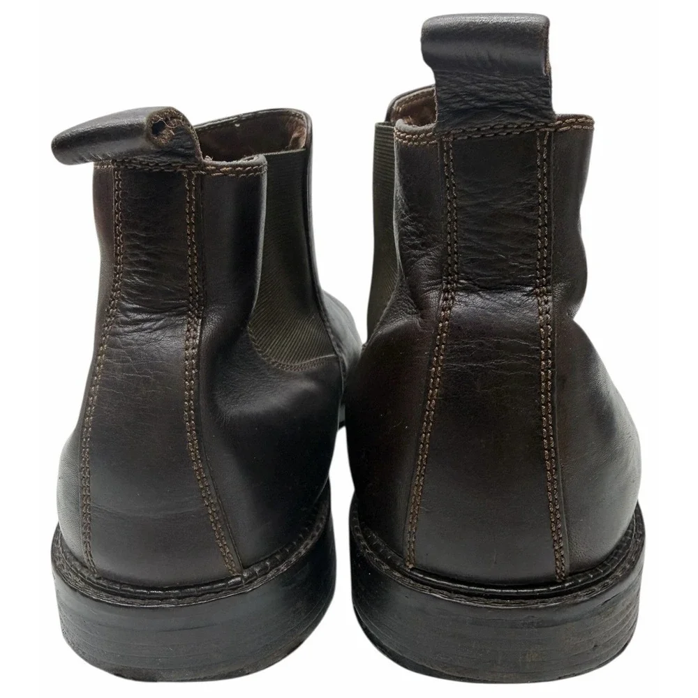 Johnston & Murphy Chelsea Brown Boots Ankle Shoes Mens Garner‎ 20-9420 13M